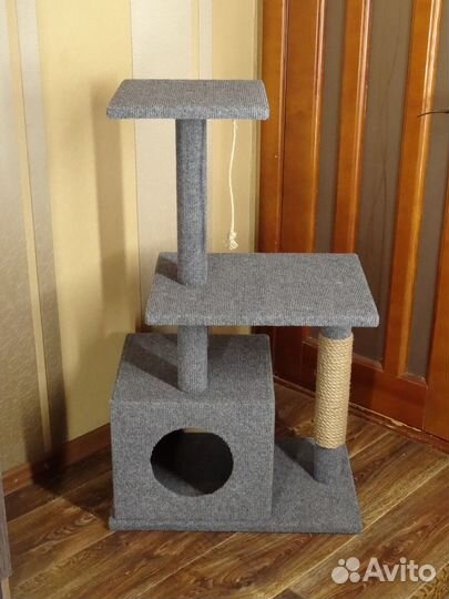 Когтеточка домик для кошек. Новый