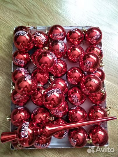 Набор елочных игрушек с наконечником