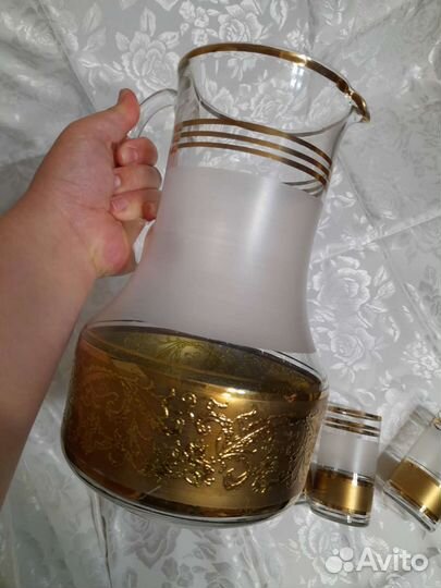 Графин и стаканы Богемия (Чехия)