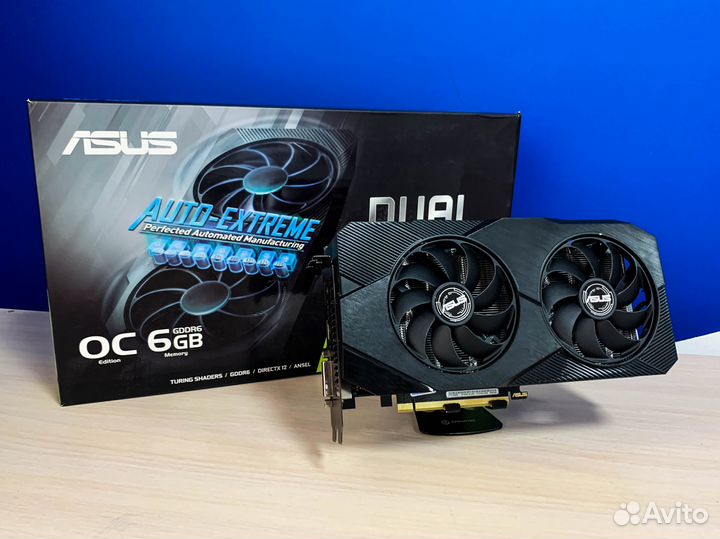 Видеокарта Asus Dual GTX 1660 Super 6Gb OC Evo