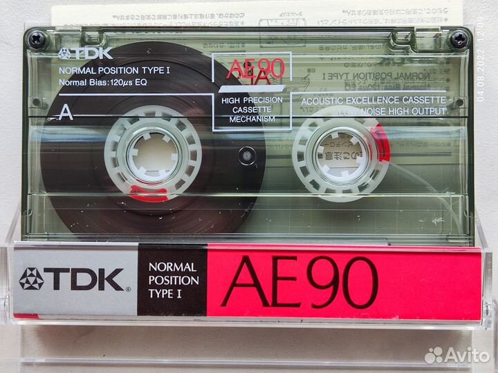 Аудиокассета TDK AE 90 Type I Made in Japan