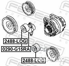 Натяжитель nissan almera G15RA 2012.11- EL FE