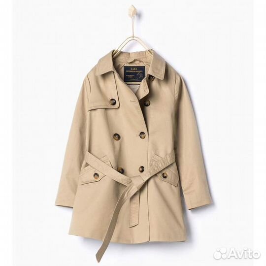 Плащ тренч zara для девочки