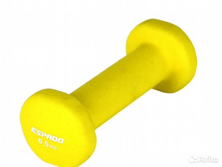 Гантель неопреновая Espado ES1115 (Синий, 0,5 кг)