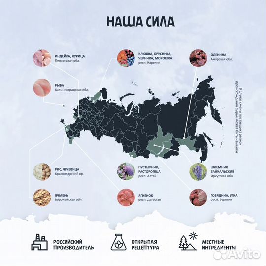 Влажный корм Территория Оленина, брусника для соба