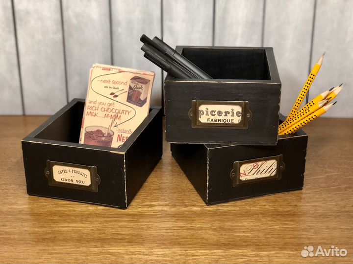 Органайзеры винтажные канцелярские