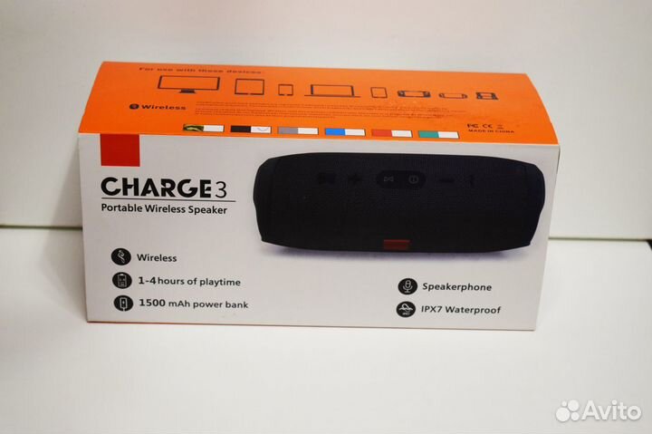 Беспроводная Bluetooth колонка Charge 3 суперзвук