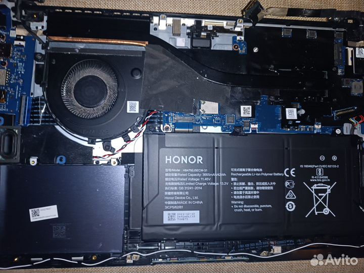 Honor magicbook x15 (bbr-wai9) на запчасти