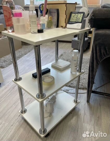 Тележка для мастера косметологическая этажерка