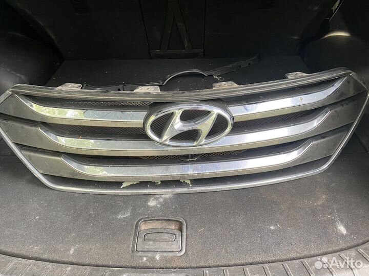 Решетка радиатора Хендай Санта фе 3 дорестайлинг