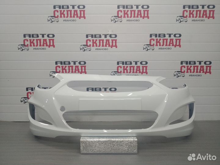 Бампер передний Солярис (2011-2014) в цвет авто