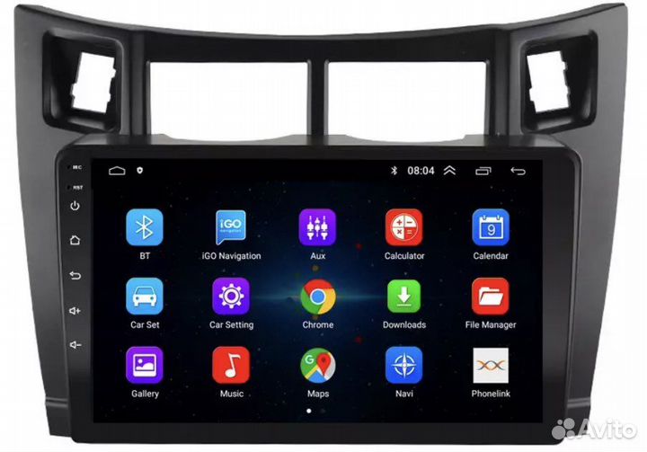 Магнитола Android Toyota Yaris 2005-2012