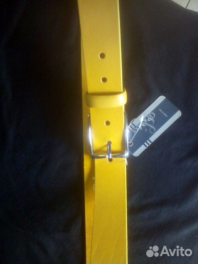 Ремень желтый