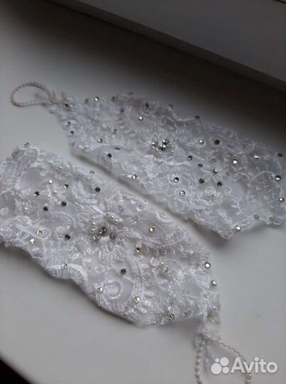 Митенки свадебные