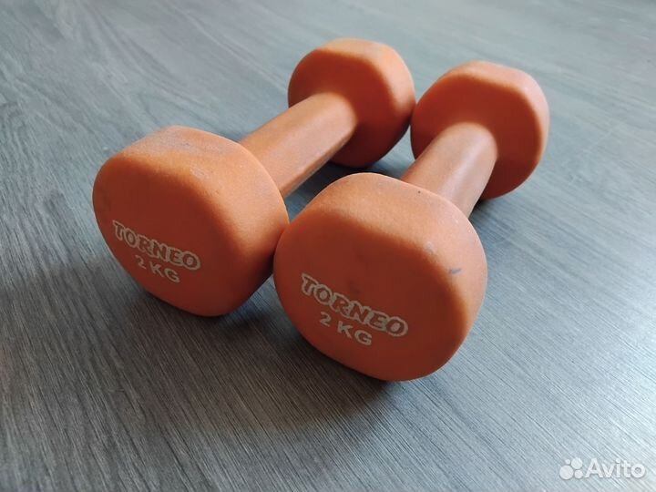 Гантели torneo 2 кг