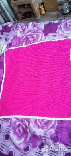 Плед детский вязаный ручная работа