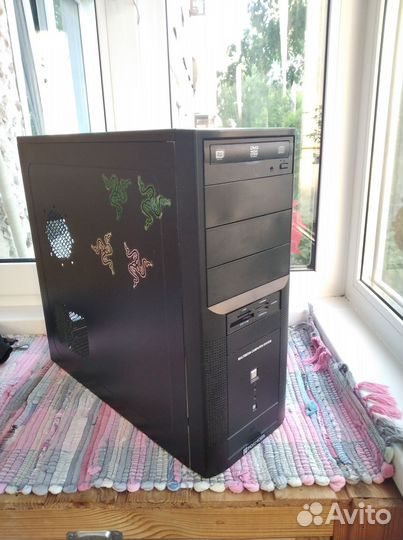 Корпус для пк + dvdrw+кардридер