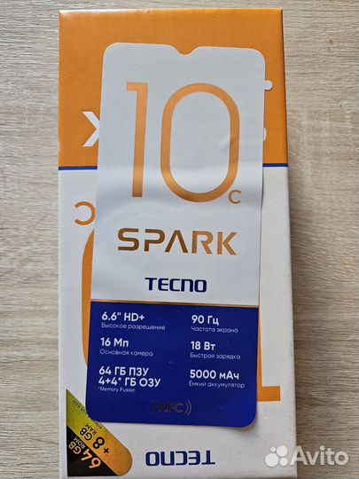 TECNO Spark 10c, 4/64 ГБ