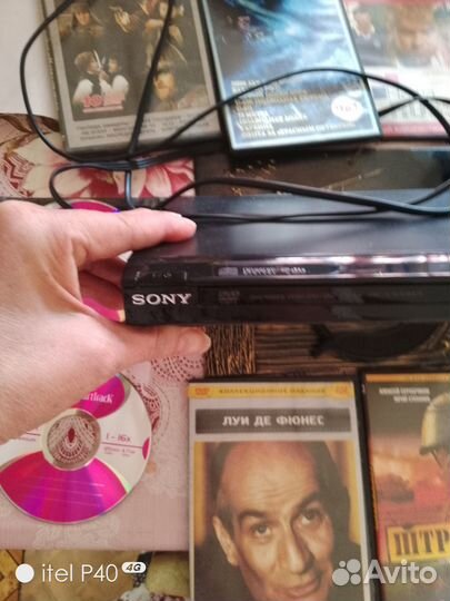 Видео магнитофон sony с пультом и дисками