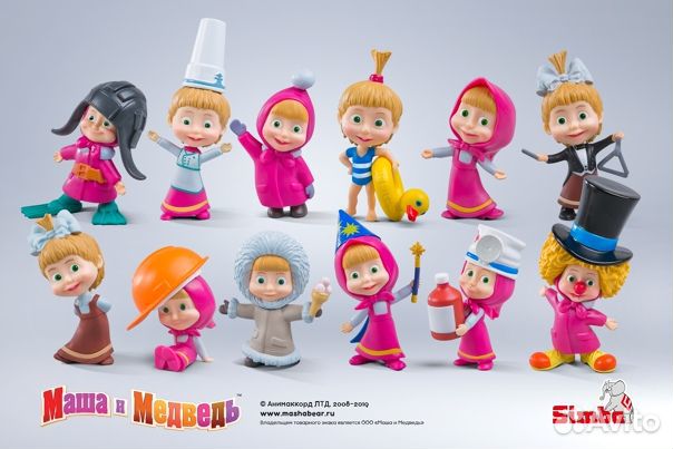 Фигурки Маша и медведь