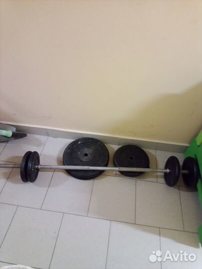 Гриф и блины Titan Barbell