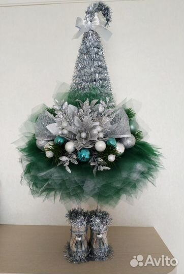 Ёлка ручной работы новогодний декор