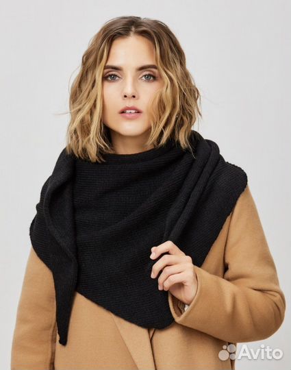 Вязаная косынка шерсть