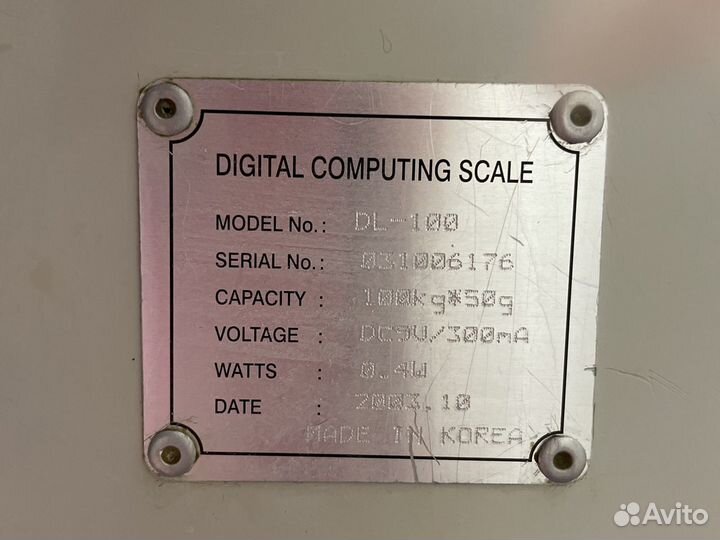 Напольные весы cas dl-100