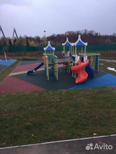 Резиновое покрытие для детских площадок