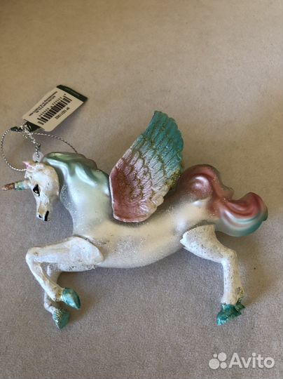 Единорог елочное украшение