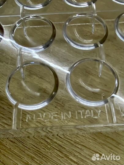 Форма поликарбонатная шок и конфет полусфераd35мм