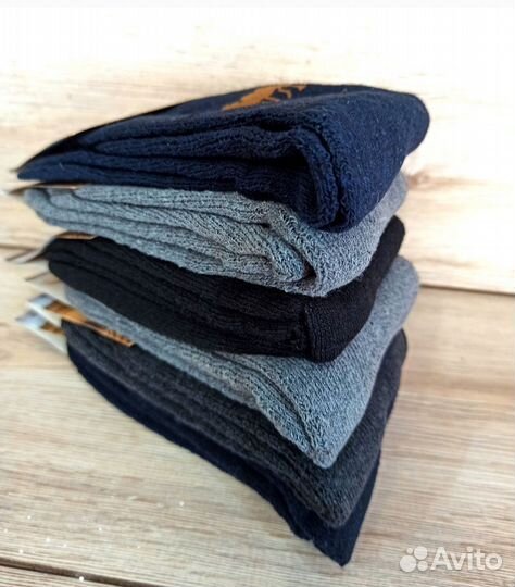 Носки зимние термо мужские упаковка 12 пар