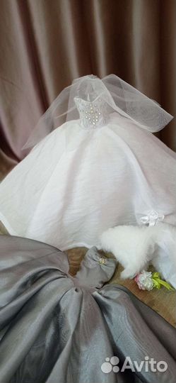 Платье свадебное для Барби и подружки невесты