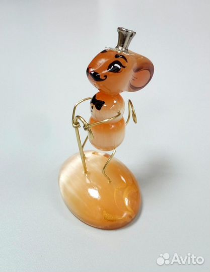 Статуэтки фигурки мышей из камня селенита новые