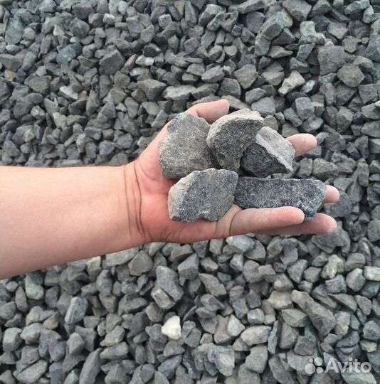 Щебень гравийный и др.нерудные материалы