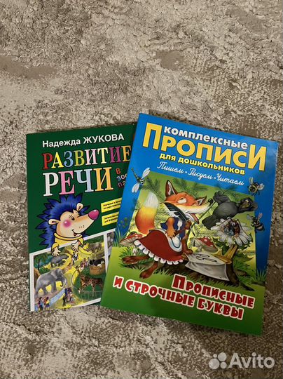 Книга «Развитие речи» и пропись для дошкольников