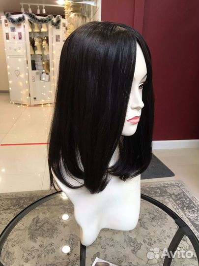 Накладка из натуральных волос на шёлке (40см)