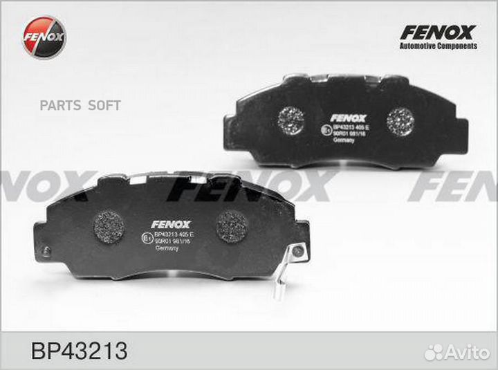 Fenox BP43213 Колодки тормозные дисковые Honda Acc