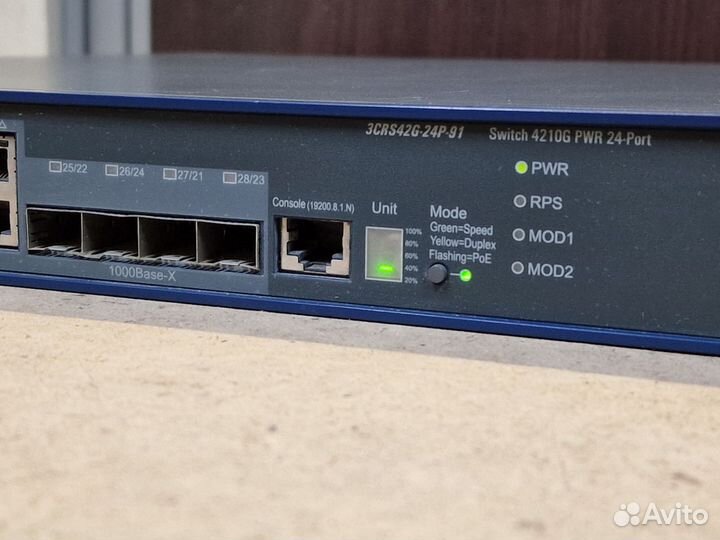 PoE гигабитный коммутатор 24-порт HP E4210-24G-PoE