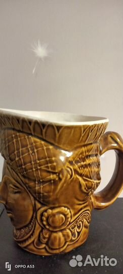 Винтажная керамическая пивная кружка