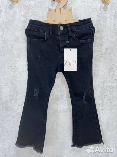 Джинсы zara 92 98 для девочки бу