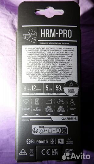 Garmin HRM Pro, пульсометр, новый