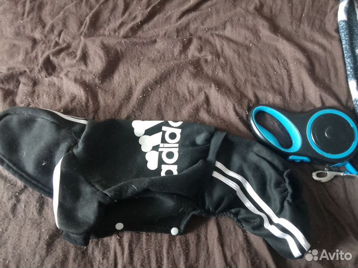 Комбинезон для маленькой собаки,поводок-рулетка