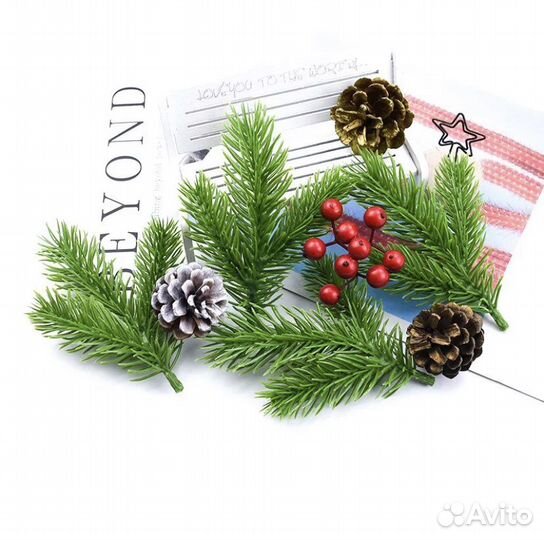 Искусственные веточки новогодние