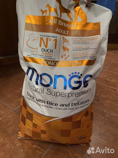 Корм для собак monge