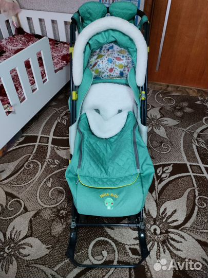 Детские санки коляска ника 7-7