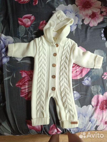 Вязаный костюм детский 62 размера
