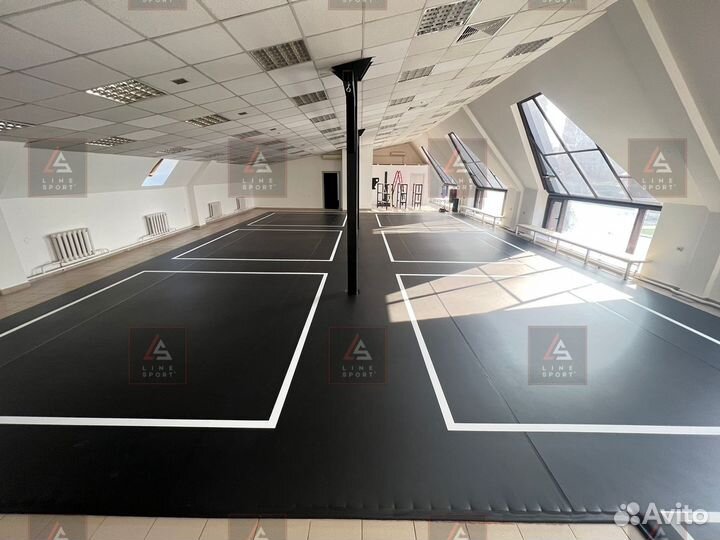 Борцовский ковер 12х12 двухцветный