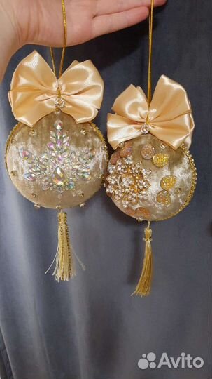 Новогодние шары ручной работы