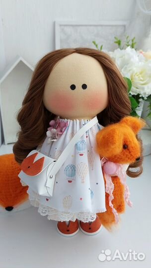 Интерьерная кукла лиса